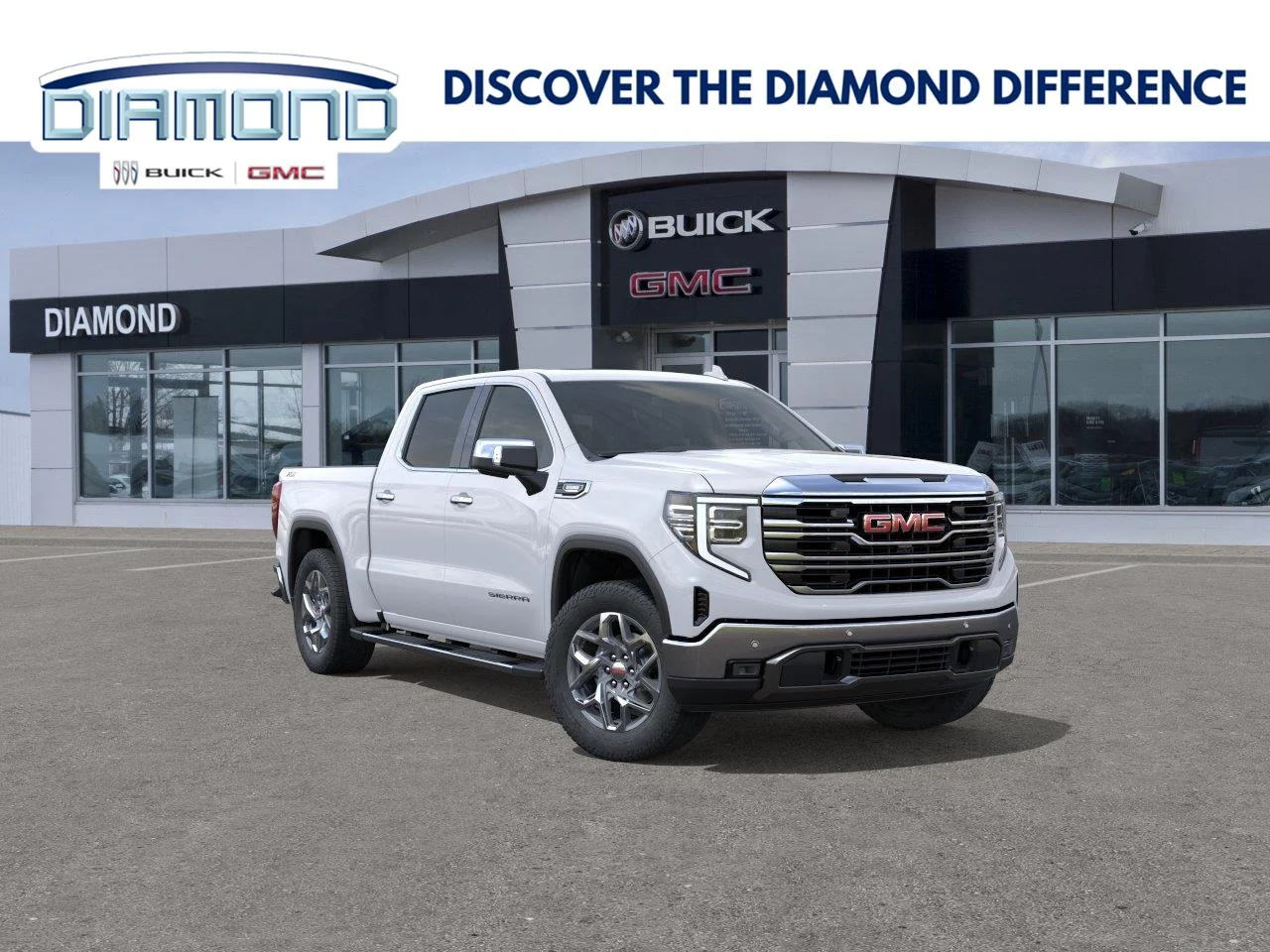 New 2026 Summit White GMC SLT image 1