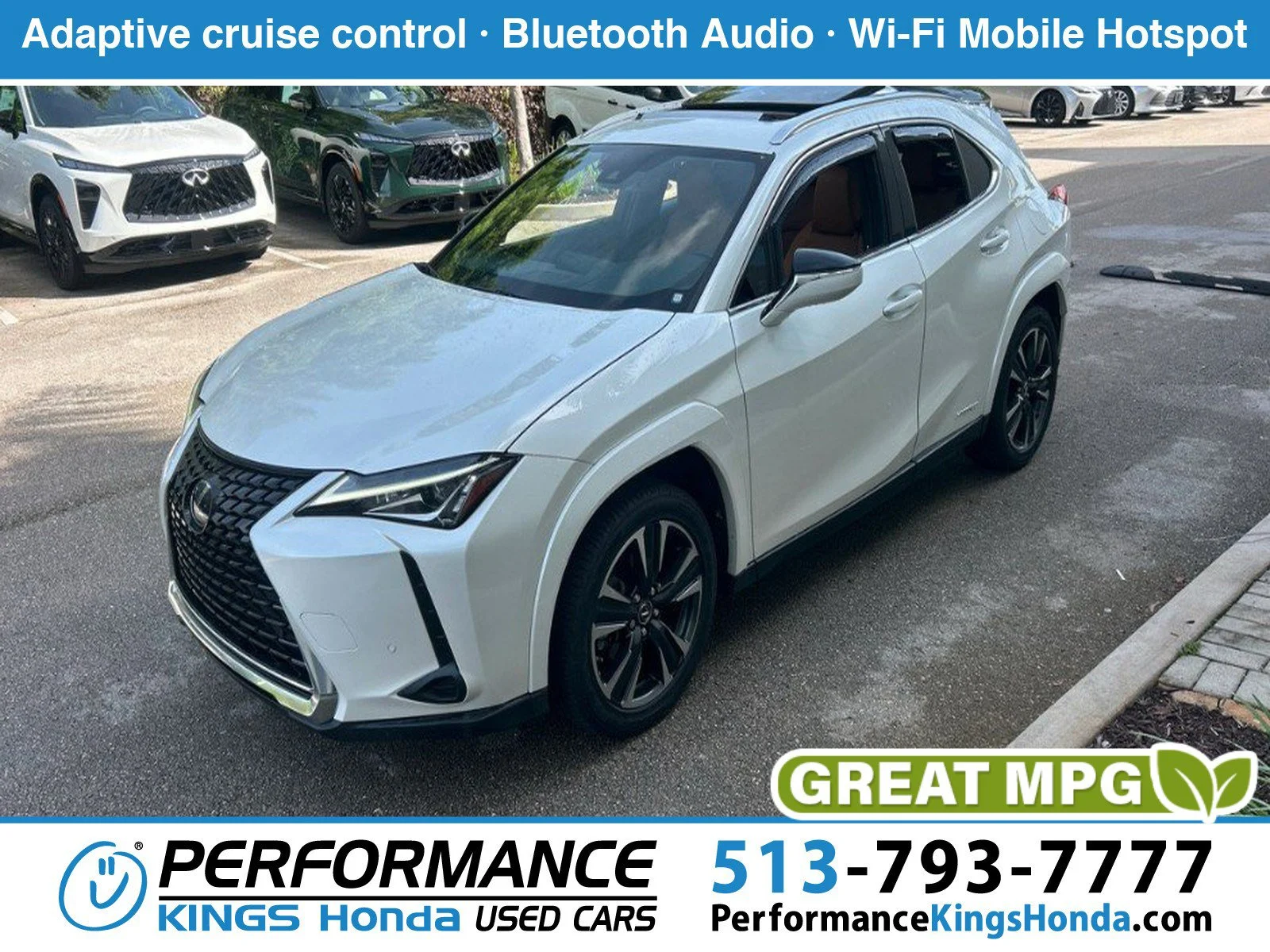 Used 2022 Ultra White Lexus UX 250h image 1