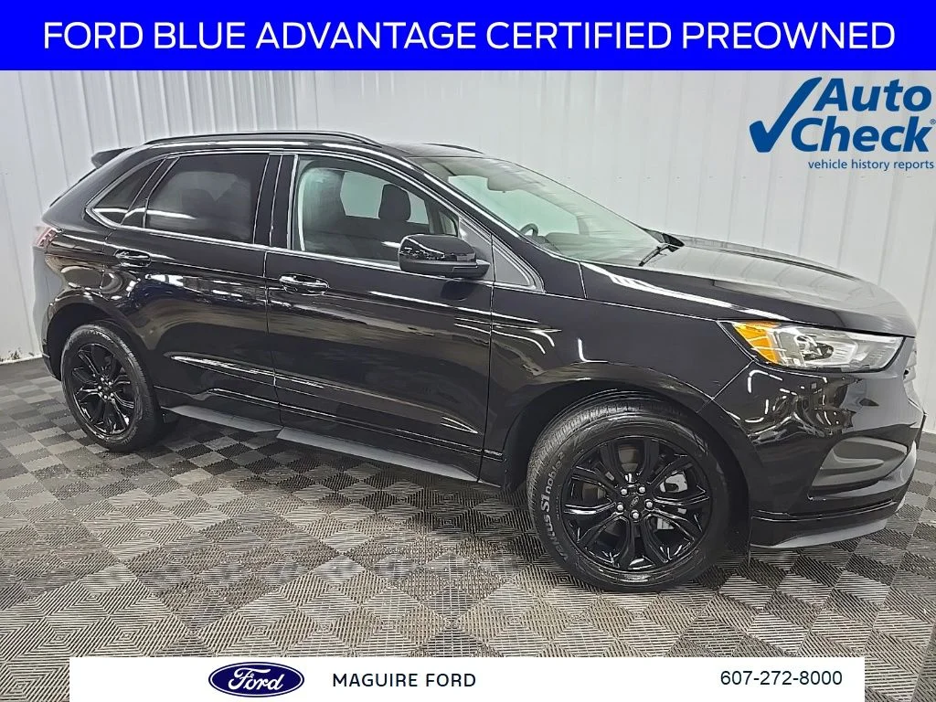 Certified Used 2022 Black Ford SE image 1