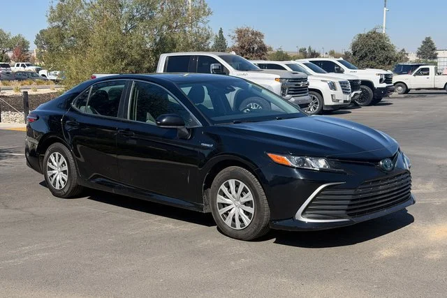 Used 2021 Blue Toyota Hybrid LE image 2