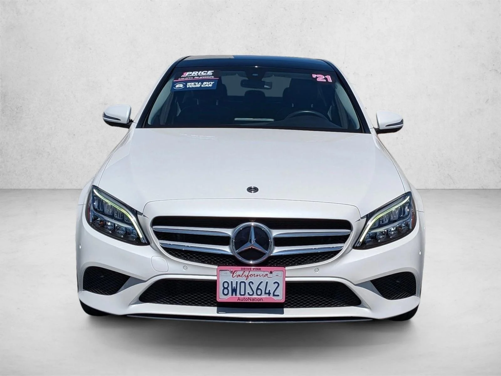 Used 2021 Designo Diamond White Metallic Mercedes-Benz C 300 image 2