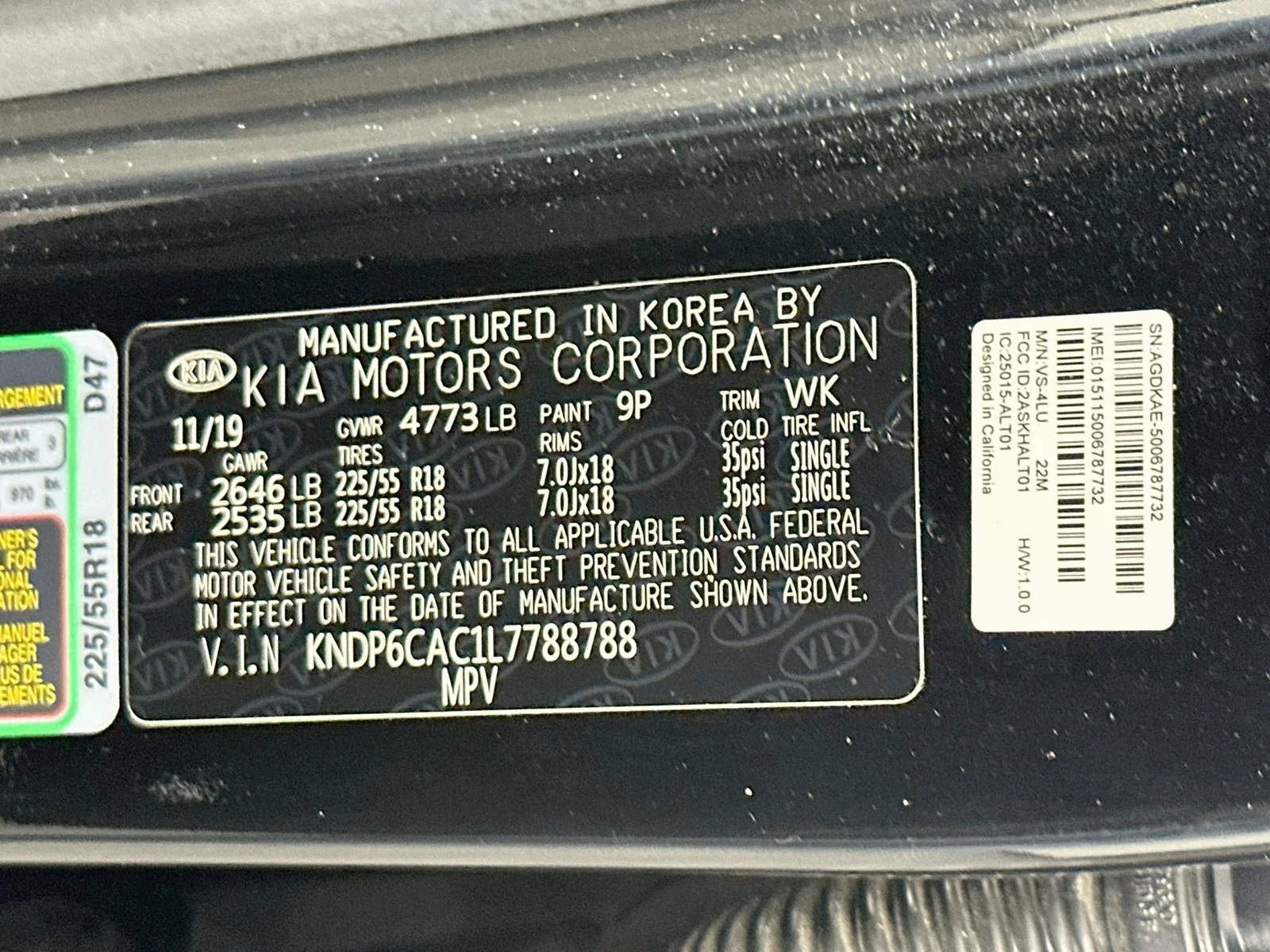 Used 2020 Black Cherry Pearl Kia S image 31