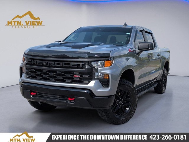 Pre-Owned 2024 Chevrolet Silverado 1500 Custom Trail Boss Four Wheel Drive Crew Cab