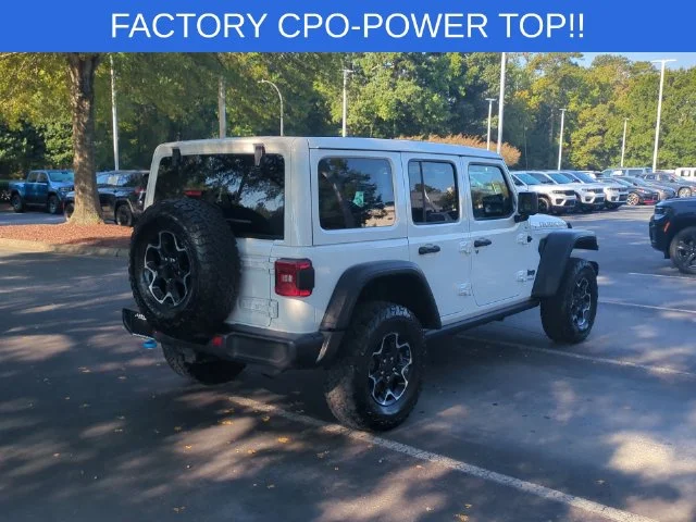 Used 2022 White Jeep Unlimited Rubicon 4xe image 5