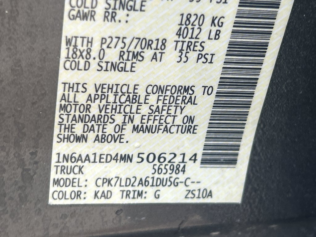 Used 2021 Gun Metallic Nissan PRO-4X image 3