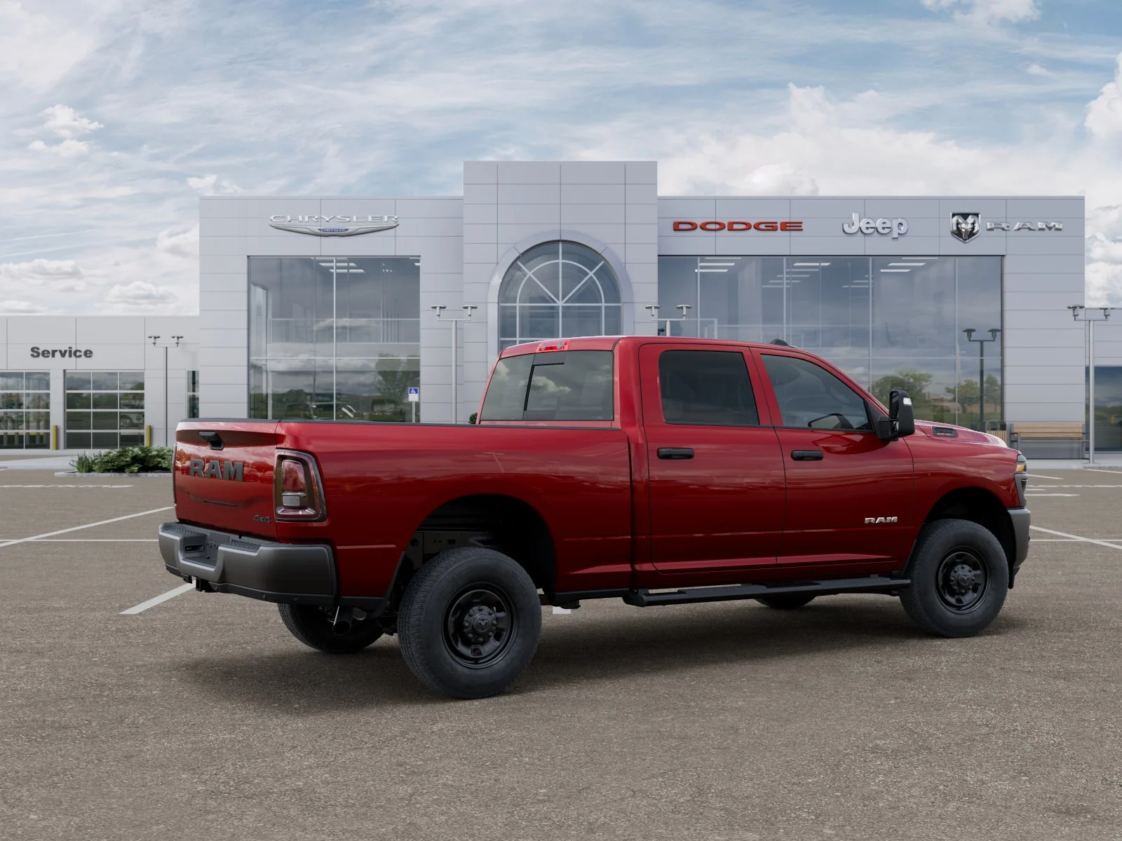 New 2026 Molten Red Pearl-Coat Exterior Paint RAM Tradesman image 27