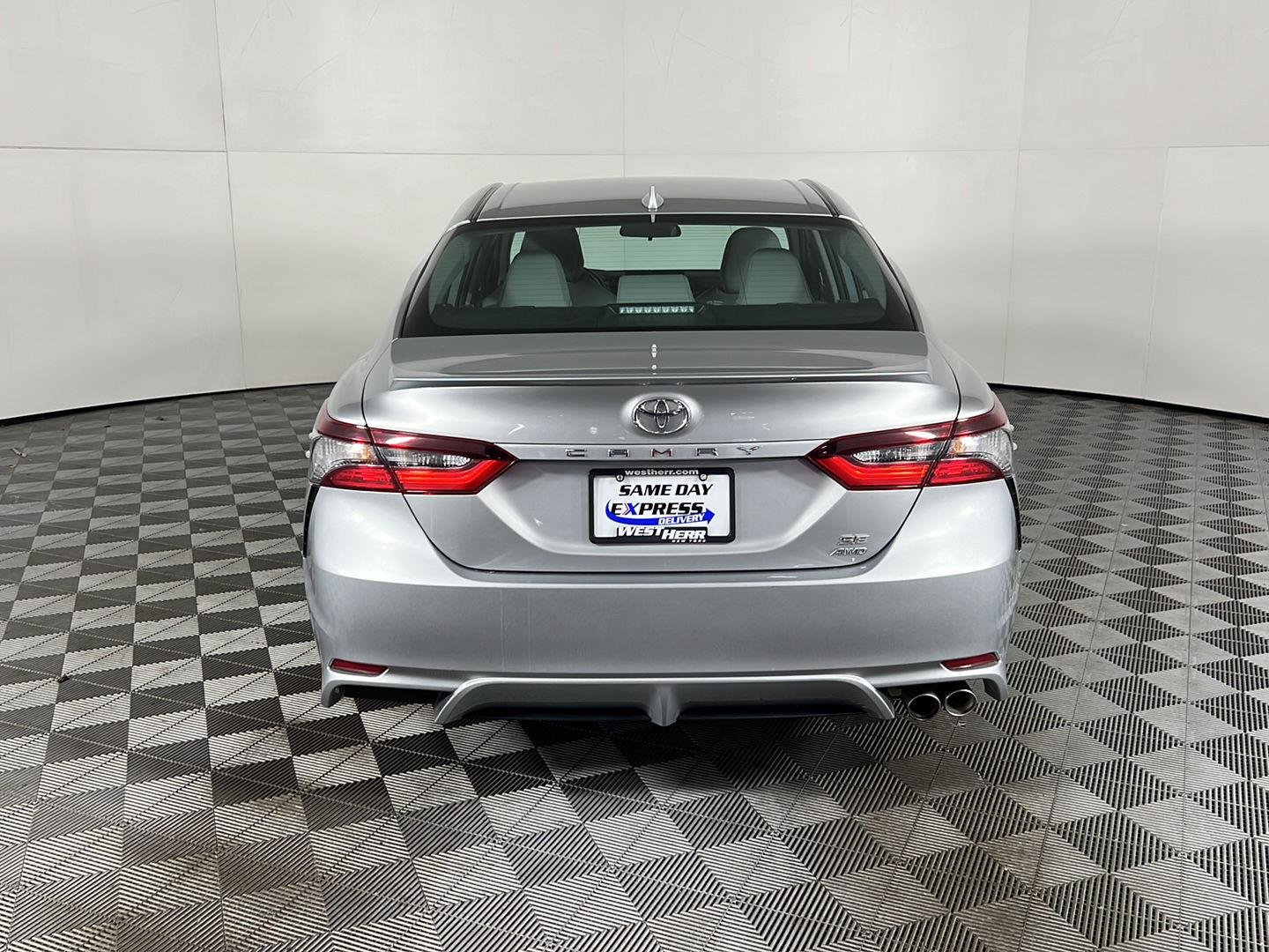 Used 2021 Celestial Silver Metallic Toyota SE image 7