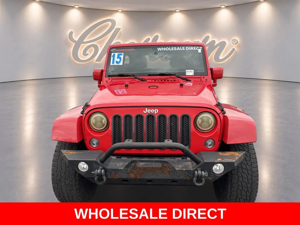 Used 2015 Red Jeep Unlimited Sport image 8