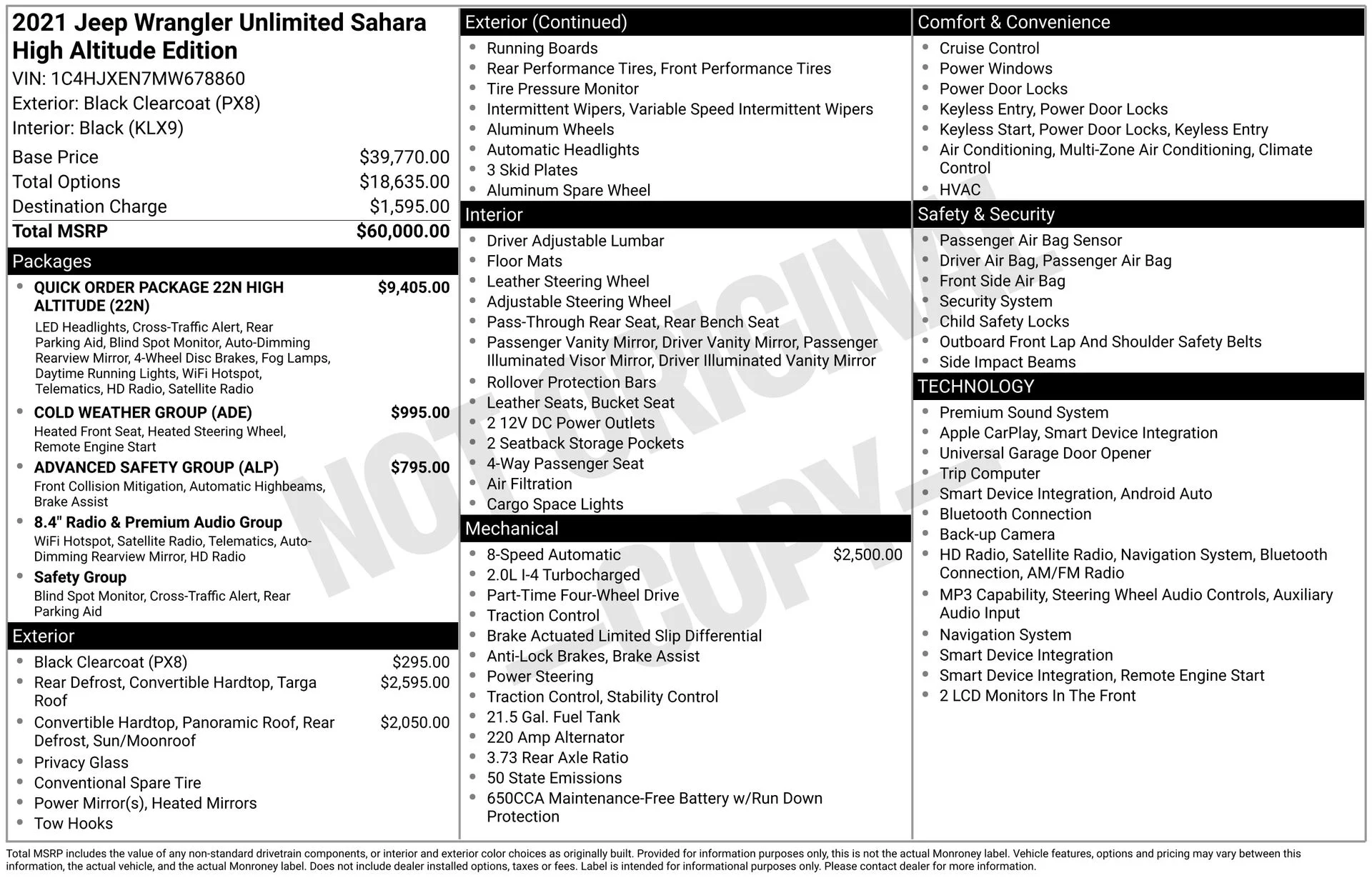Used 2021 Black Jeep Unlimited Sahara High Altitude image 45