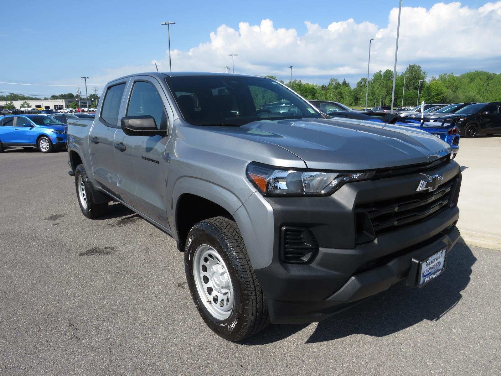 Used 2024 Sterling Gray Metallic Chevrolet Work Truck image 2