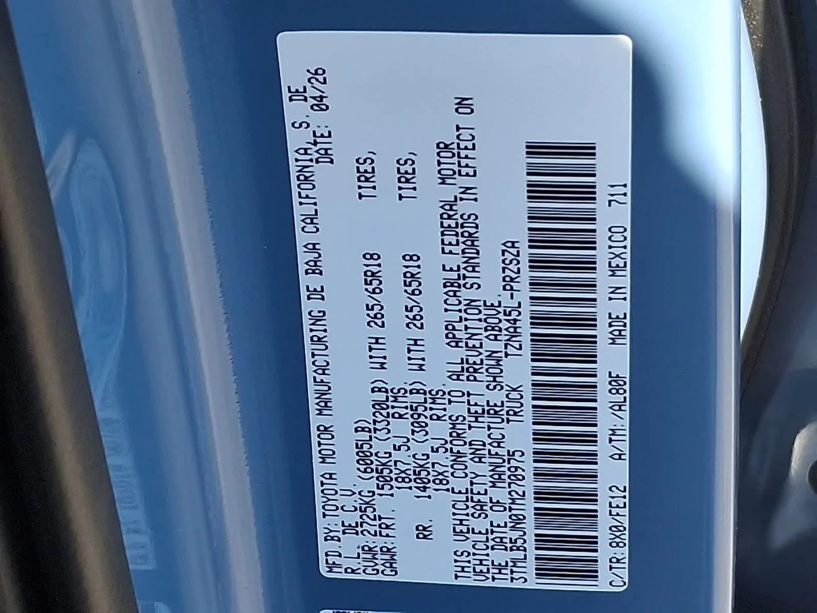 New 2026 Heritage Blue Toyota  TRD Sport image 21