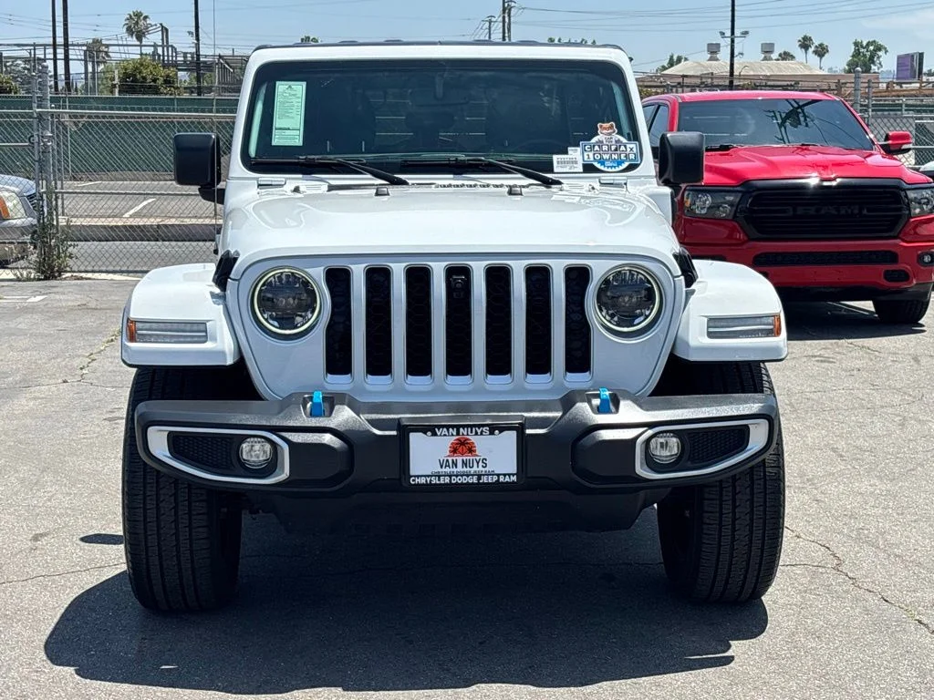 Used 2023 White Jeep Sahara 4xe image 6