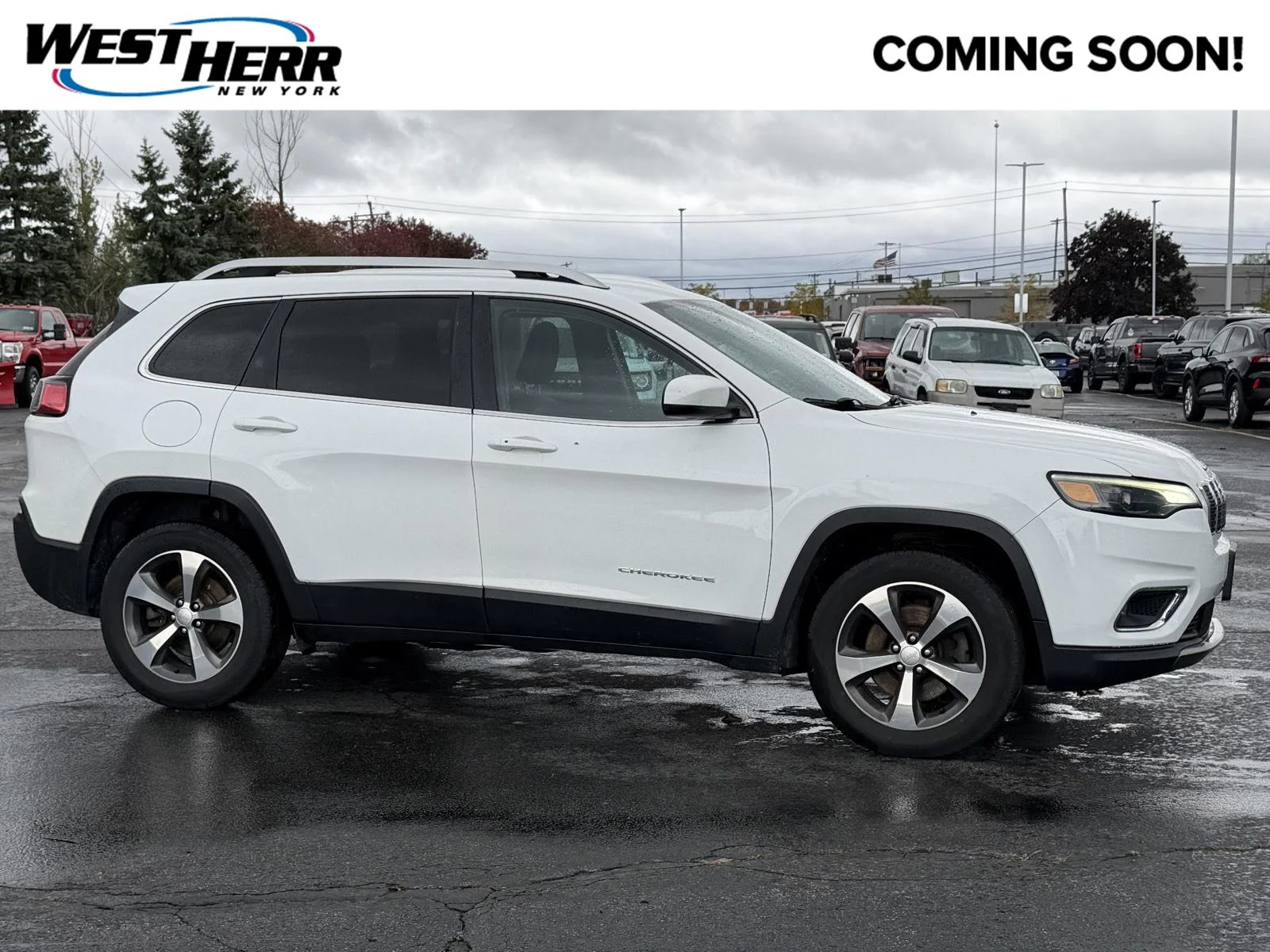 Used 2019 Bright White Clearcoat Jeep Limited image 1