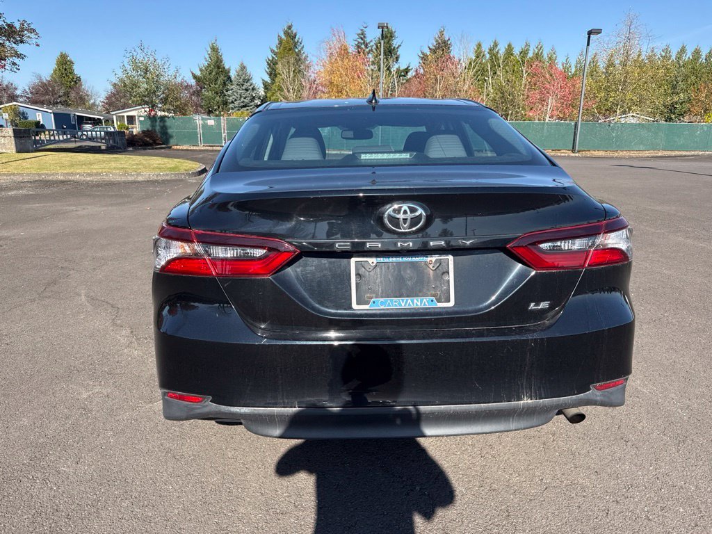 Used 2021 Midnight Black Metallic Toyota LE image 6