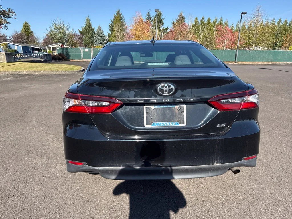 Used 2021 Midnight Black Metallic Toyota LE image 6