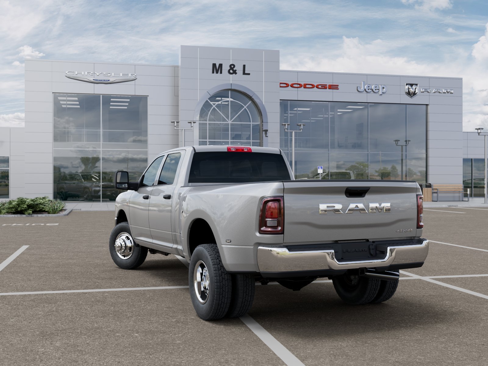 New 2026 Silver-Zynith Exterior Paint RAM Tradesman Crew Cab 4x4 8