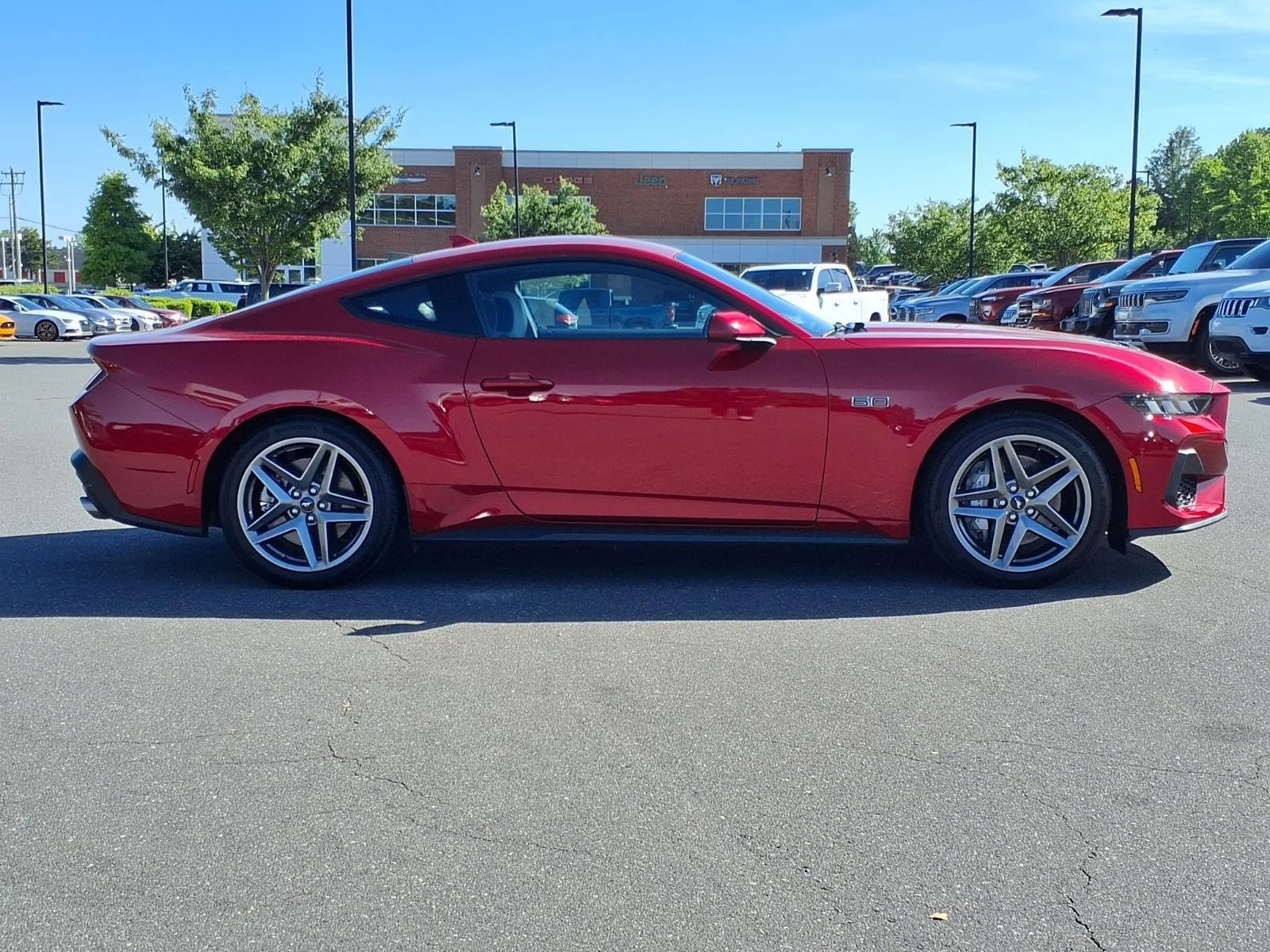 Used 2024 Rapid Red Metallic Tinted Clearcoat Ford GT Premium image 9