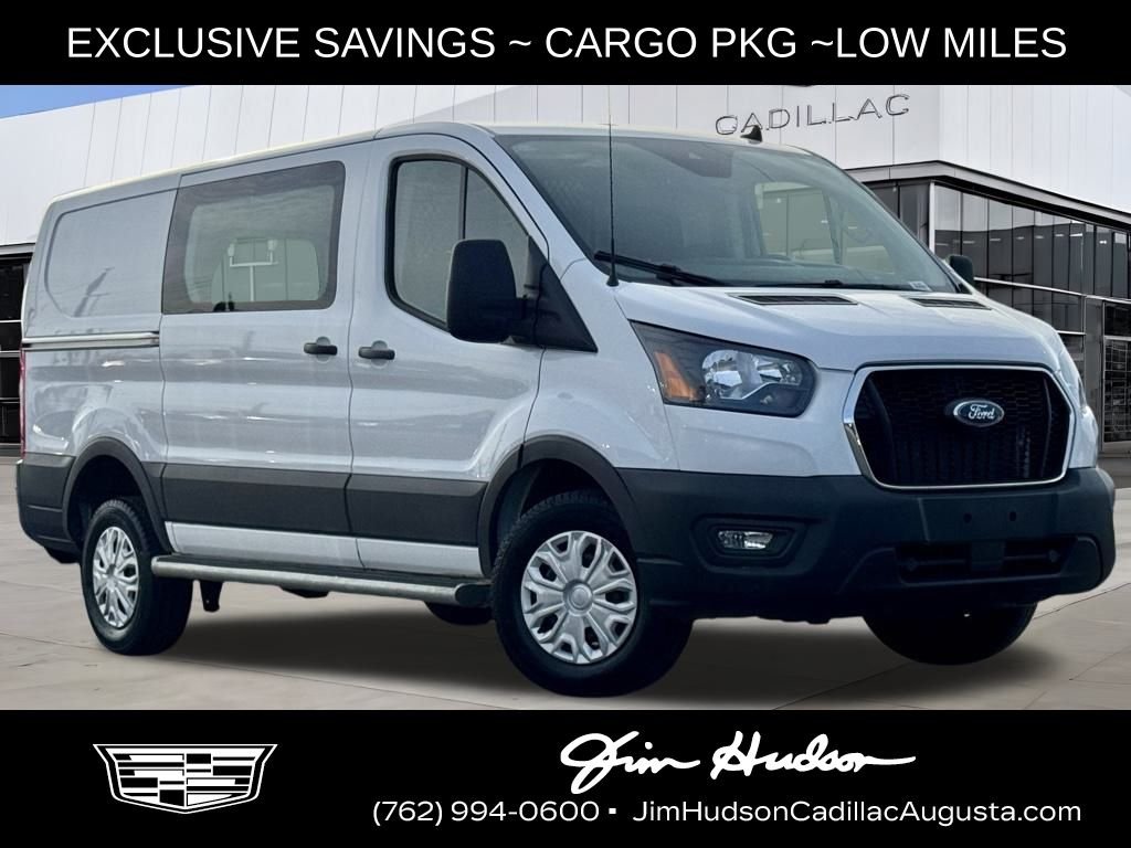 White 2024 Ford Transit Cargo 250 Low Roof LB RWD Van Rear-Wheel Drive 10-Speed Automatic