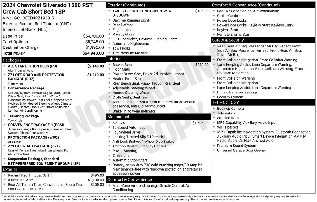 Certified Used 2024 Radiant Red Tintcoat Chevrolet RST image 28