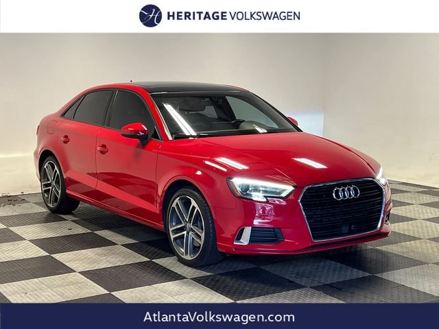 Red 2018 Audi A3 2.0T Premium Sedan FWD Sedan Front-Wheel Drive