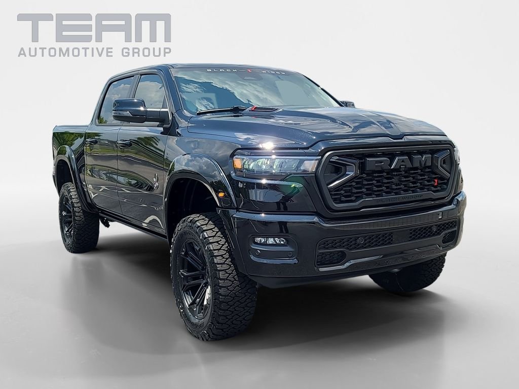 New 2026 Diamond Black Crystal Pearl-Coat Exterior Paint RAM Big Horn/Lone Star image 1