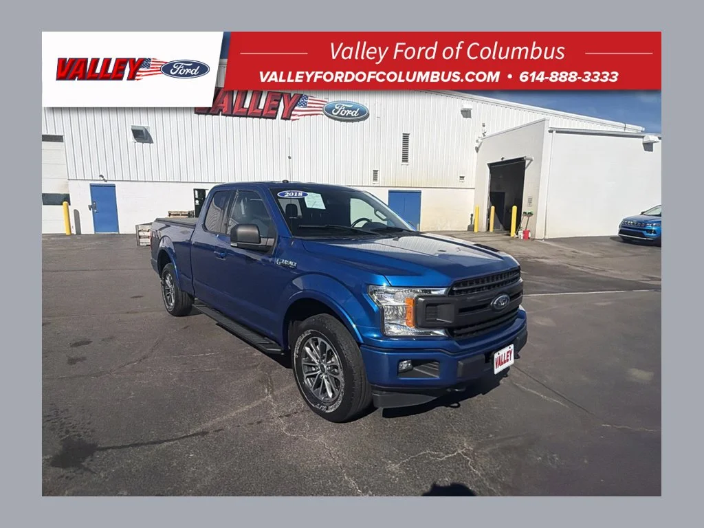 Used 2018 Lightning Blue Ford XLT image 1