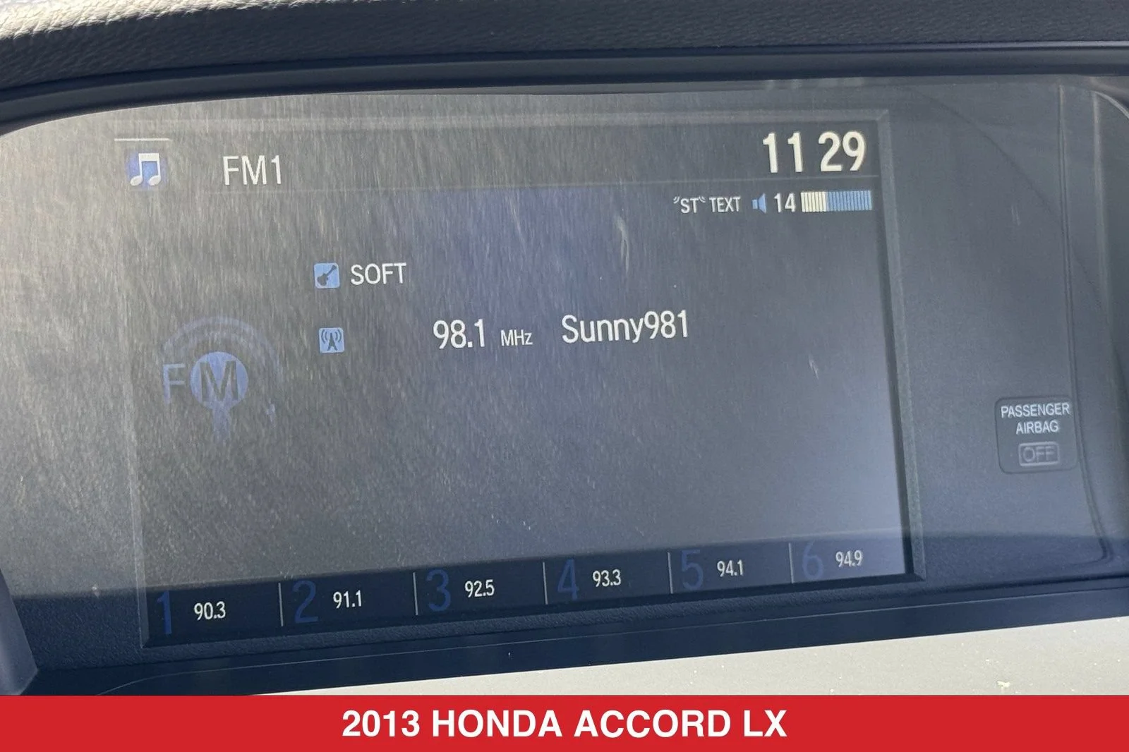 Used 2013 Crystal Black Pearl Honda LX image 17