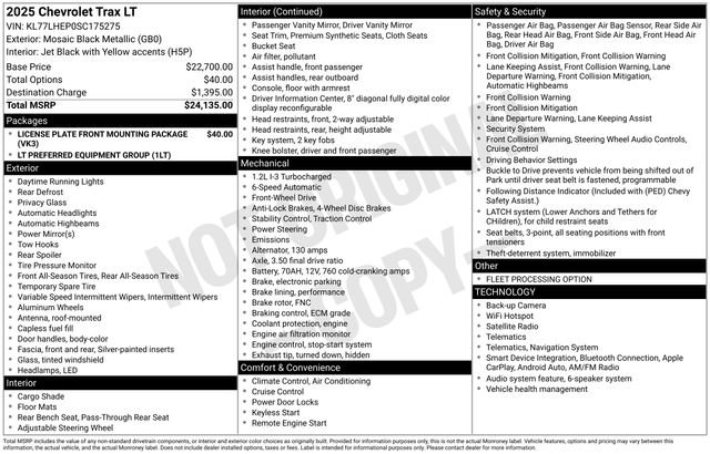 Used 2025 Black Chevrolet LT image 4