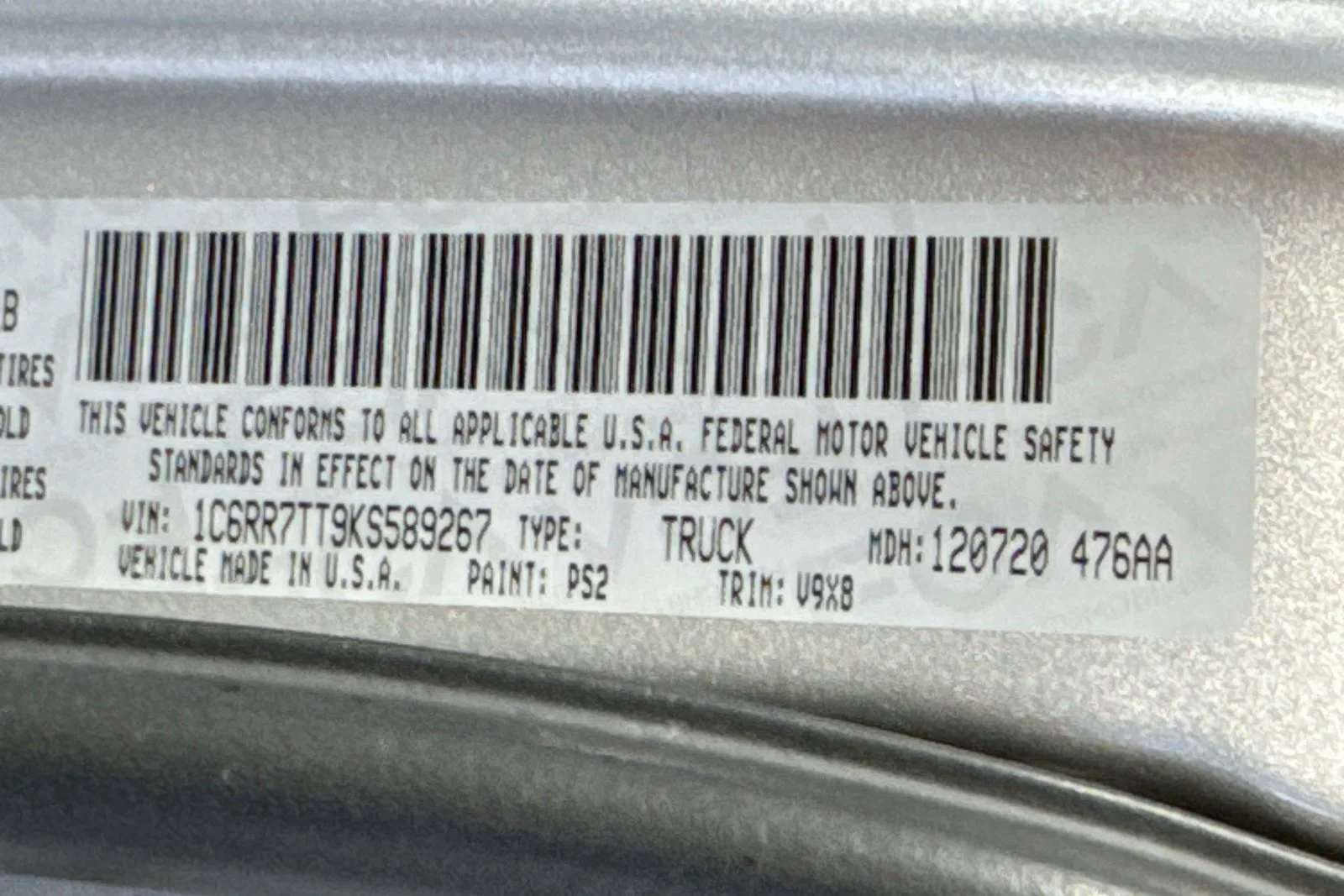 Used 2019 Bright Silver Metallic Clearcoat Ram SLT image 28