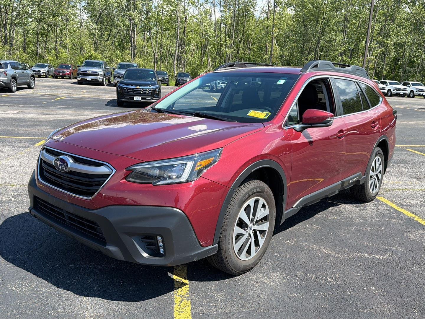 Used 2021 Crimson Red Pearl Subaru Premium image 12