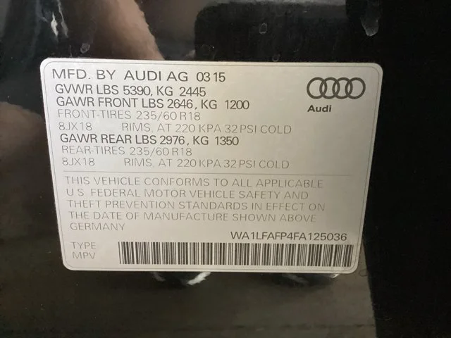 Used 2015 Brilliant Black Audi Premium Plus image 16