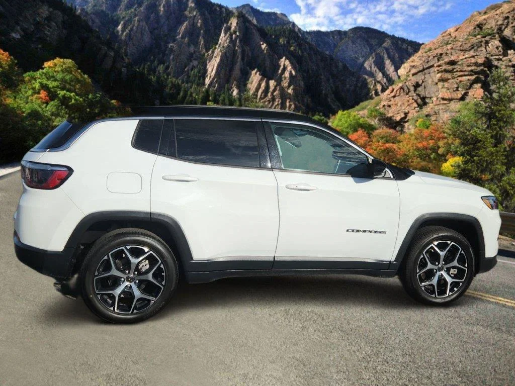 Used 2025 Bright White Clearcoat Jeep Limited image 2