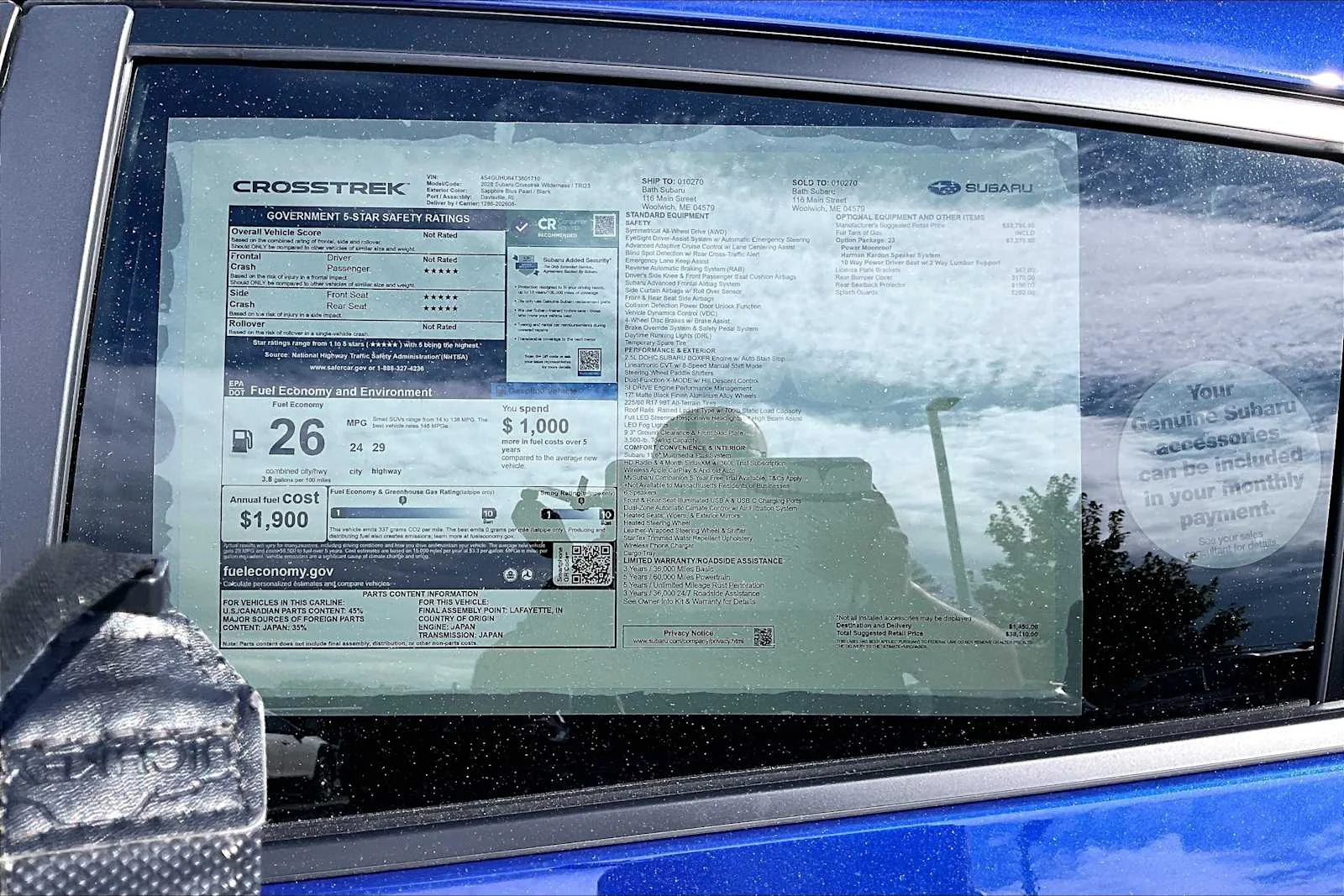 New 2026 Sapphire Blue Pearl Subaru Wilderness image 19