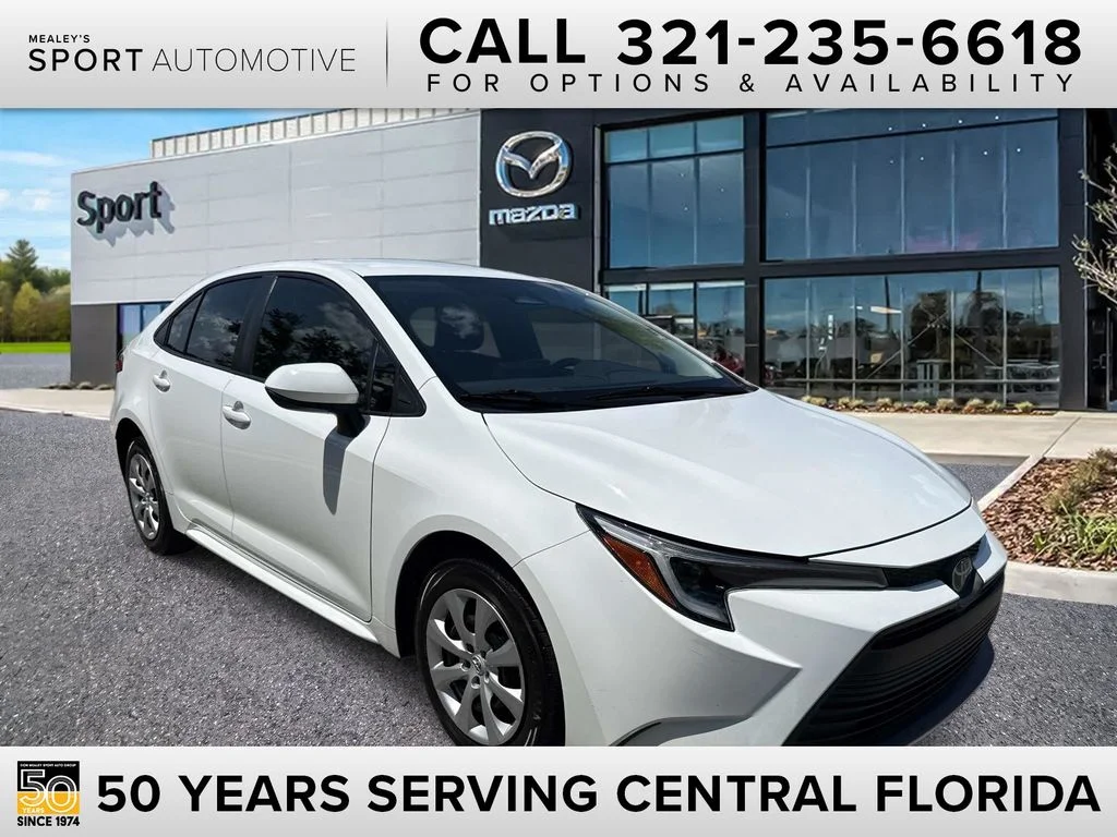 Used 2023 White Toyota LE image 1