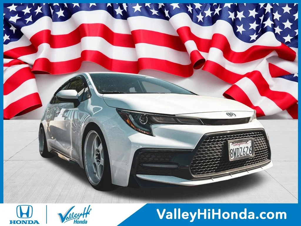 Used 2021 White Toyota SE image 1