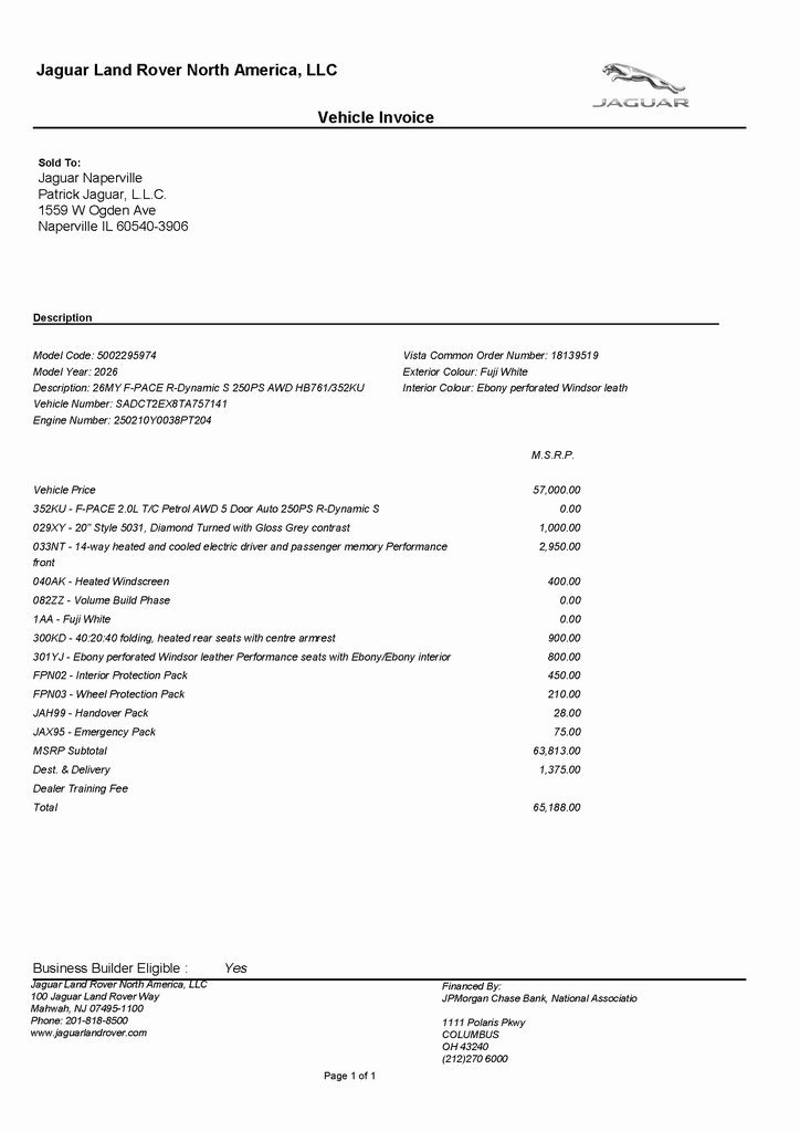 2026 JAGUAR F-PACE - Image 2