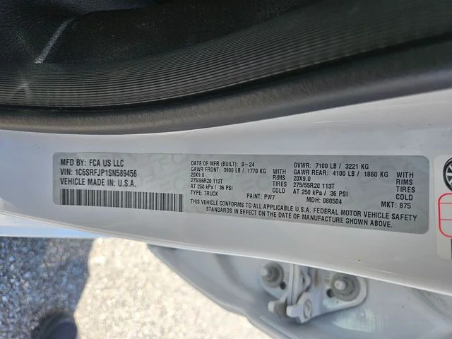 Used 2025 White Ram Laramie image 30