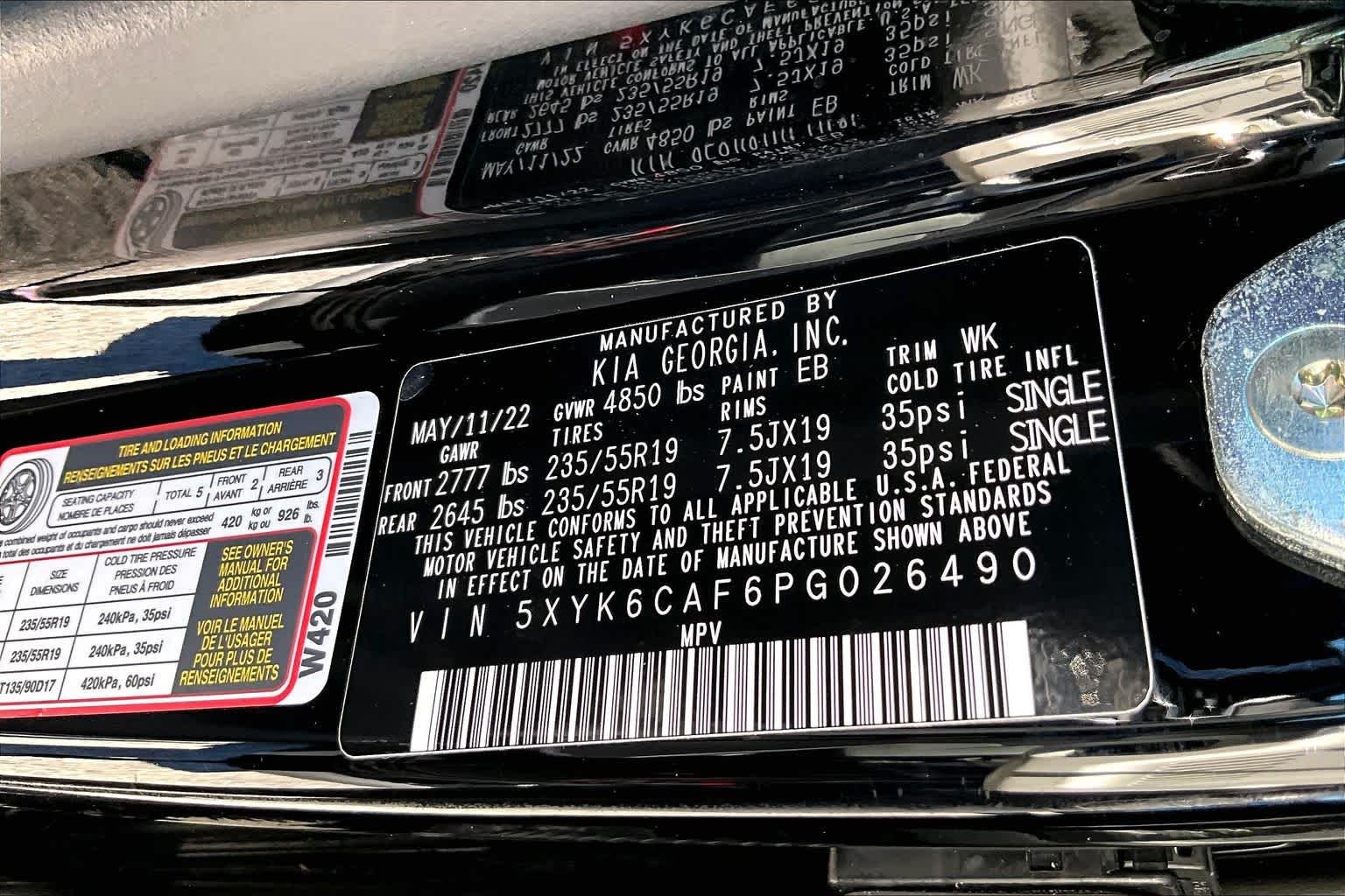 Used 2023 Ebony Black Kia X-Line image 37