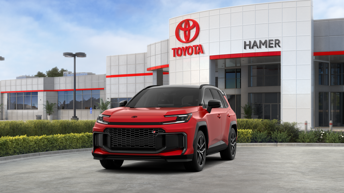New 2026 Supersonic Red with Midnight Black Metallic roof Toyota GR SPORT image 45