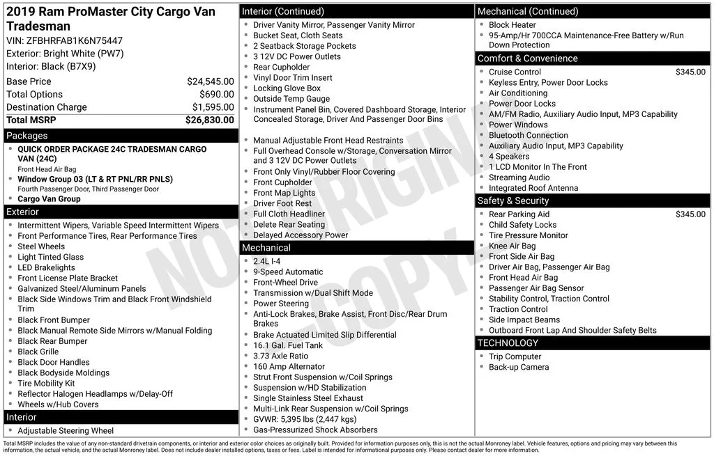 Used 2019 White Ram Tradesman image 6