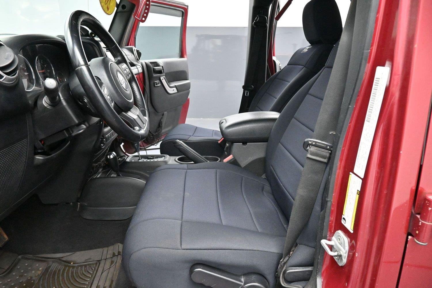 Used 2011 Deep Cherry Red Crystal Pearlcoat Jeep Sahara image 13