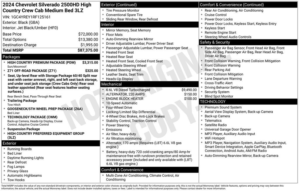 Used 2024 Black Chevrolet High Country image 31