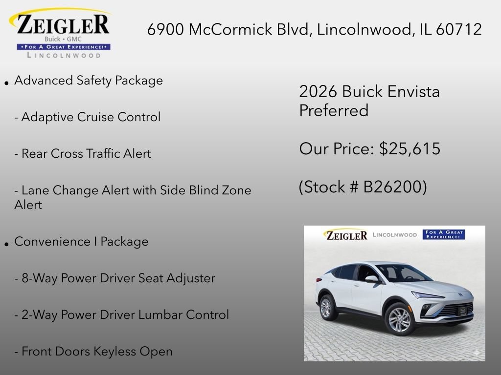 New 2026 Summit White Buick Preferred image 6