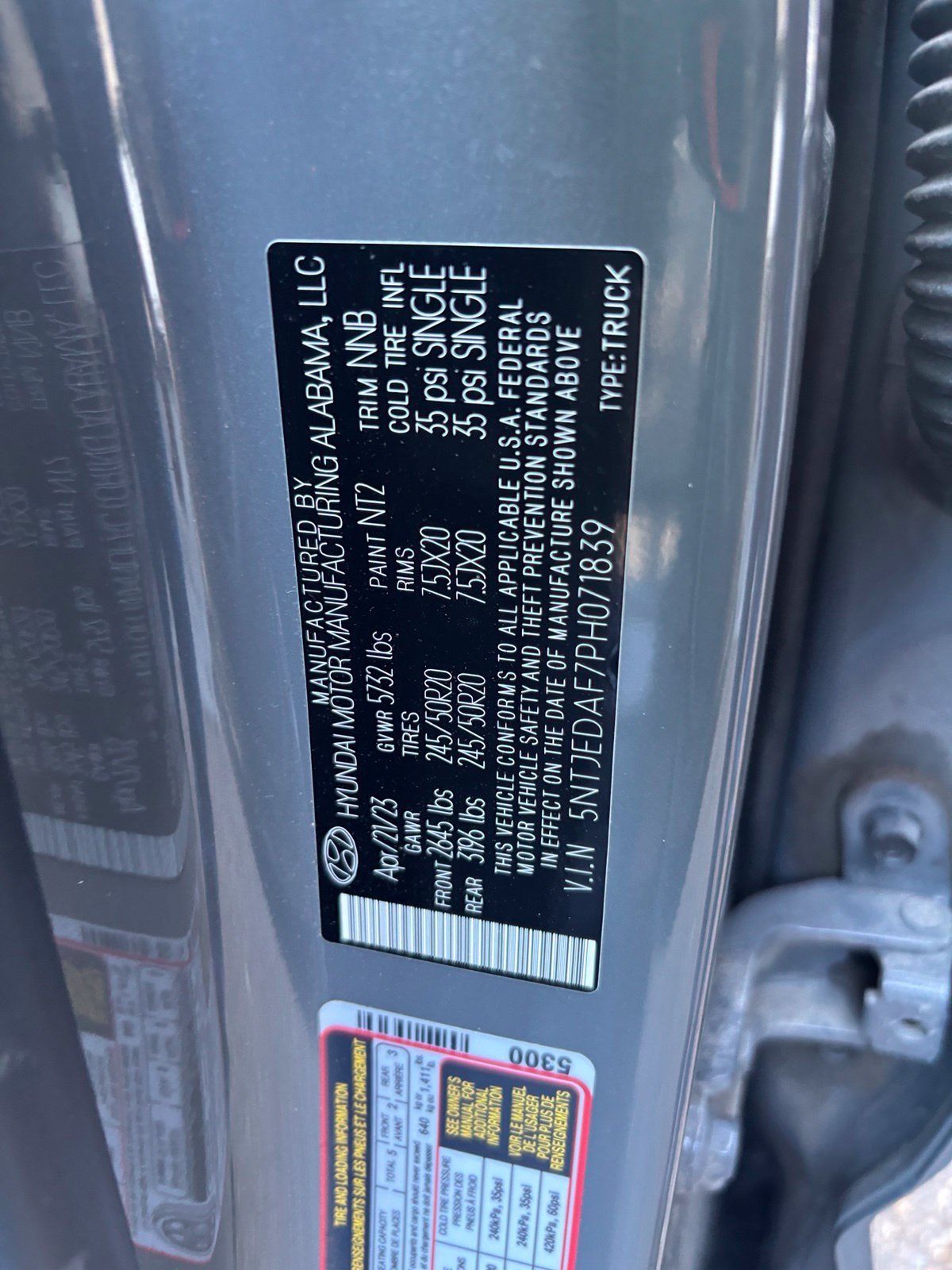 Certified Used 2023 Gray Hyundai Limited image 14