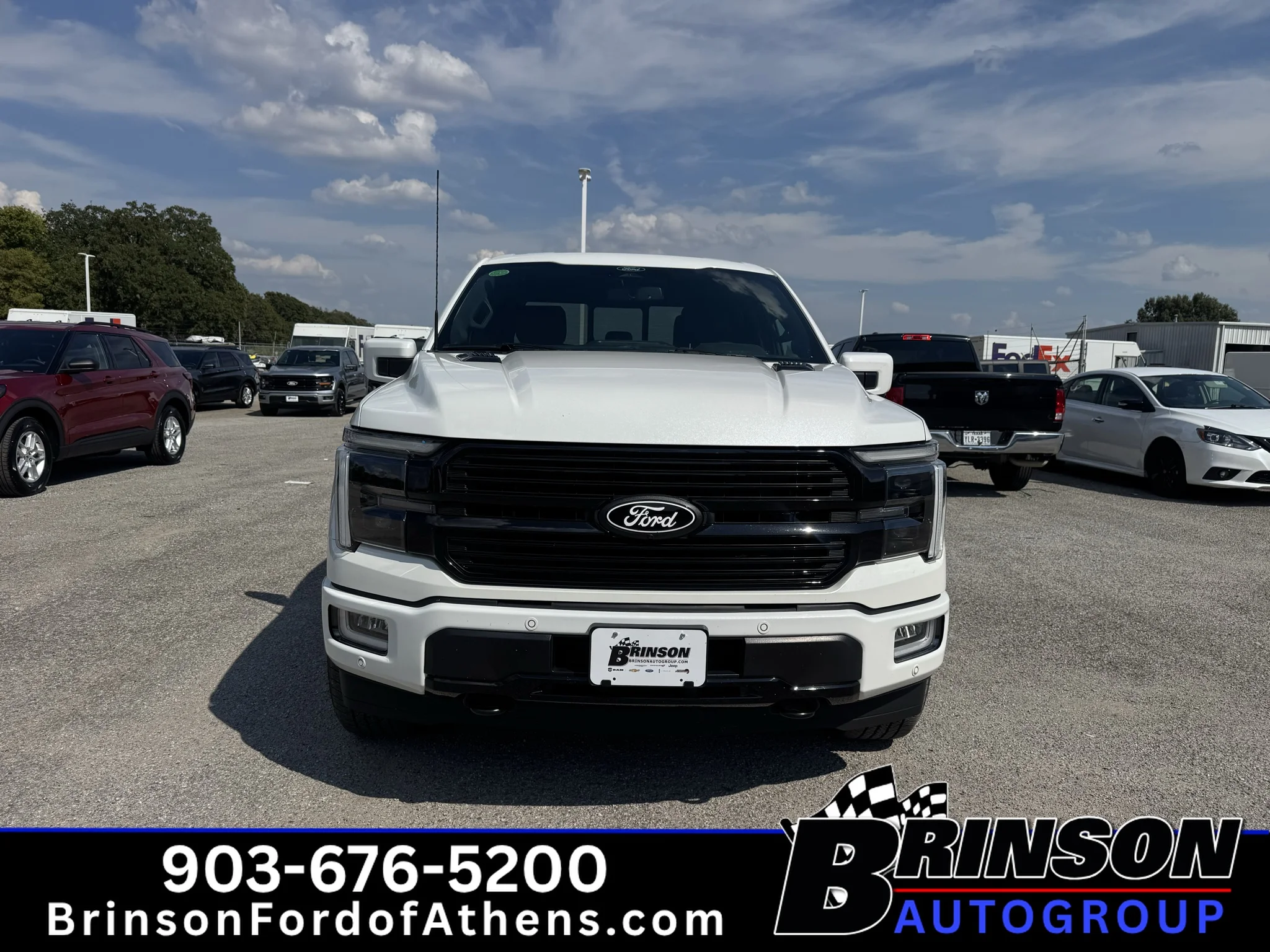 Certified Used 2025 Star White Metallic Tri-Coat Ford Platinum image 2