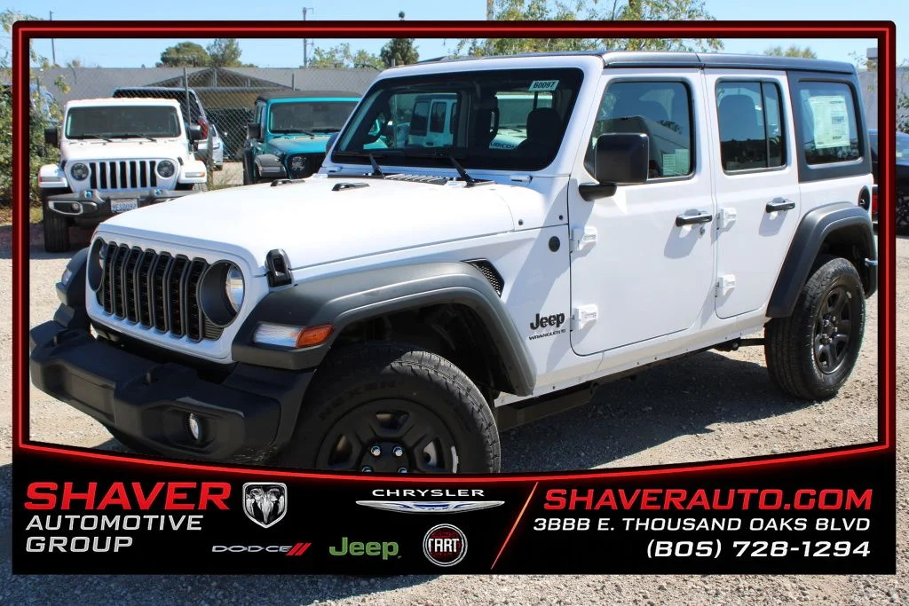 New 2026 Bright White Clear-Coat Exterior Paint Jeep Sport image 1