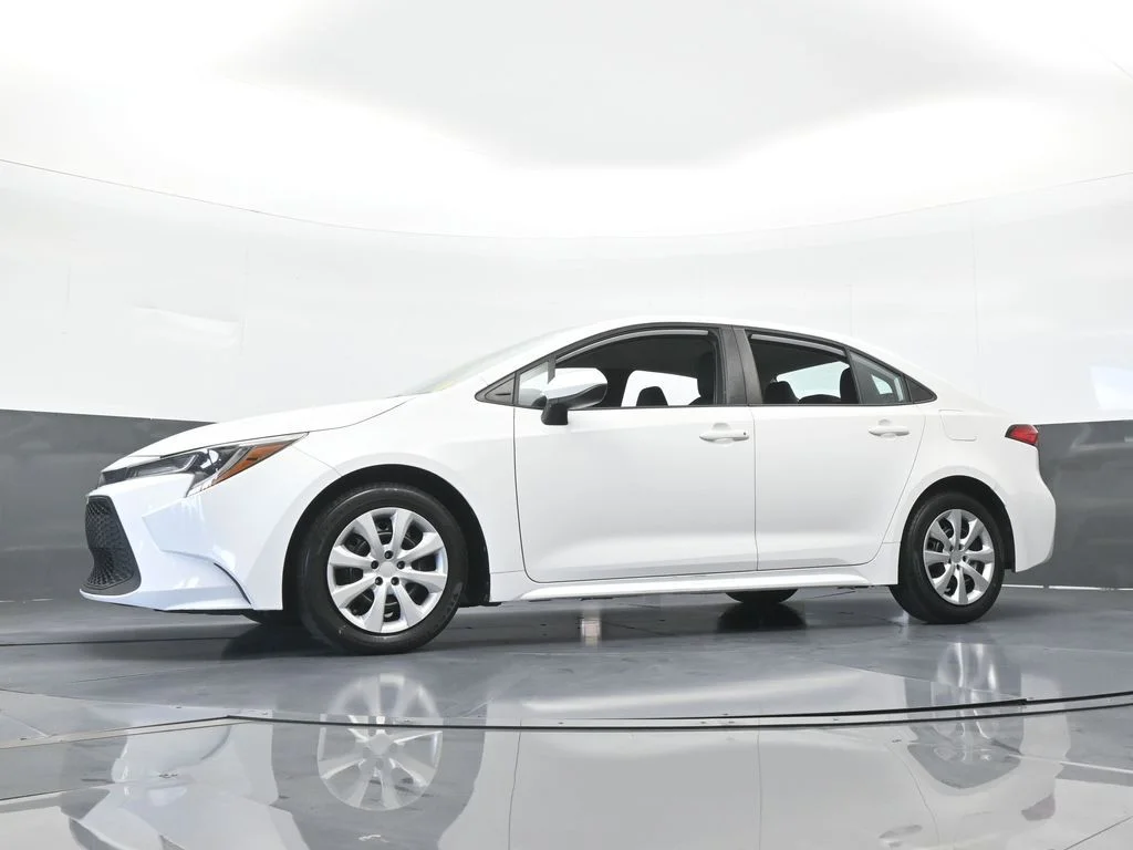 Used 2021 Super White Toyota LE image 45