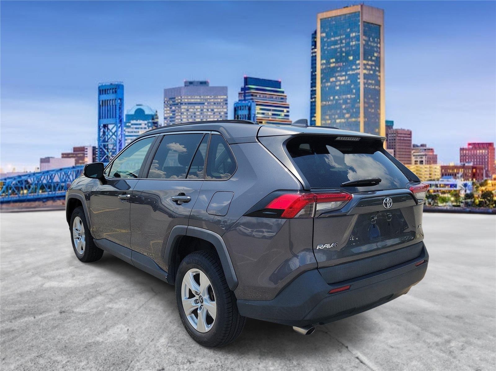 Used 2019 Magnetic Gray Metallic Toyota XLE image 2
