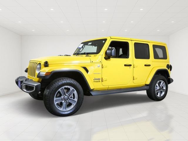 Certified 2019 Jeep Wrangler Unlimited Sahara with VIN 1C4HJXEG9KW637807 for sale in Apple Valley, Minnesota