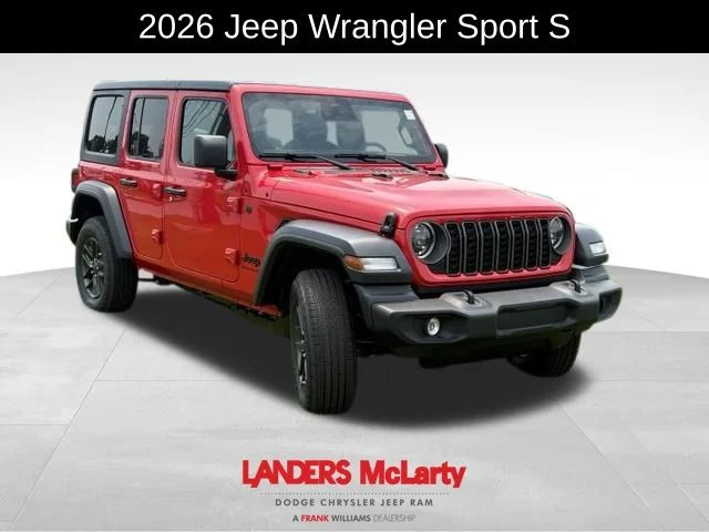New 2026 Firecracker Red Clear-Coat Exterior Paint Jeep Sport S image 2